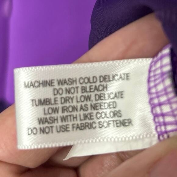 ANNIKA Cutter & Buck Purple CB DryTec UPF50+ Full Zip Jacket L Golf Performance - Picture 12 of 12